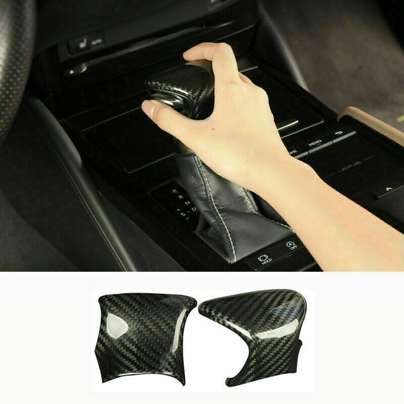 for Lexus ES350/300H 2019-2022 Carbon Fiber Look Car Gear Shift Knob Cover Trim