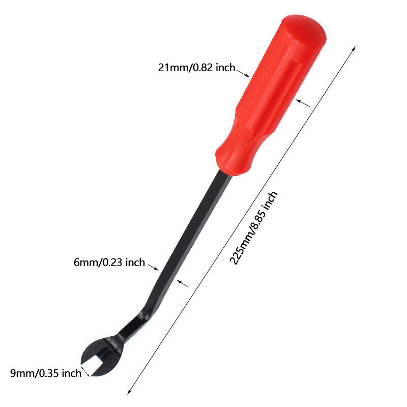 Car Door Panel Remover Body Retainer Clip Auto Trim Upholstery Pry Hand Tool Red Q