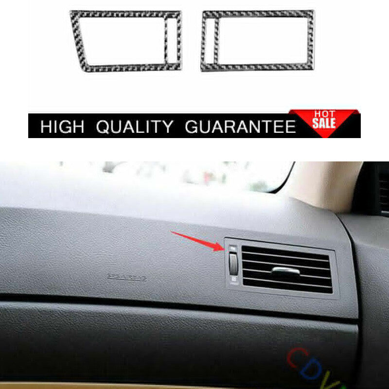 for Lexus GS350 450h 2007-2011 Real Carbon Fiber Console LR Air Outlet Vent 2
