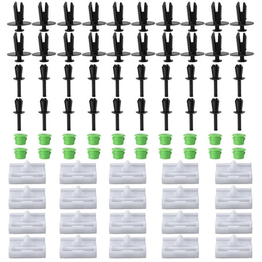 80x Side Skirts Moulding Grommet Clips Fasteners Rivet Retainer for BMW 3 Series