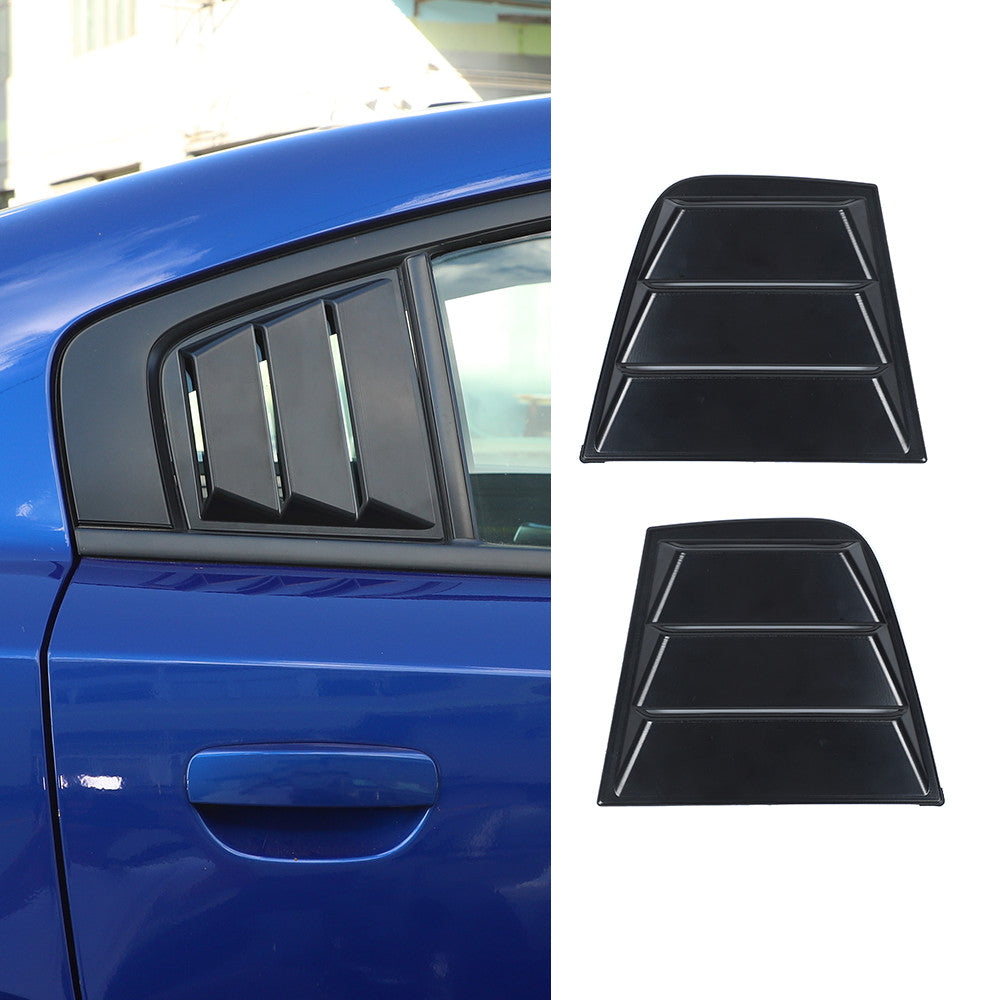 Rear window blinds quarter louver cover accessories for Dodge charger 2015+