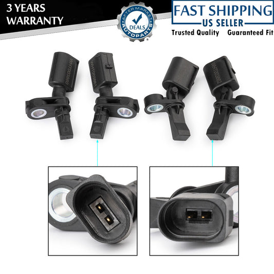 4PCS ABS Sensor Fit for Seat Ibiza 2017 Blitz 1.6L WHT003862 WHT003863 WHT003859