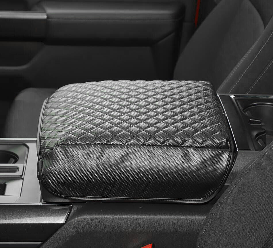 For F150 21-23 Carbon Center Armrest Box Protector Leather Accessories v