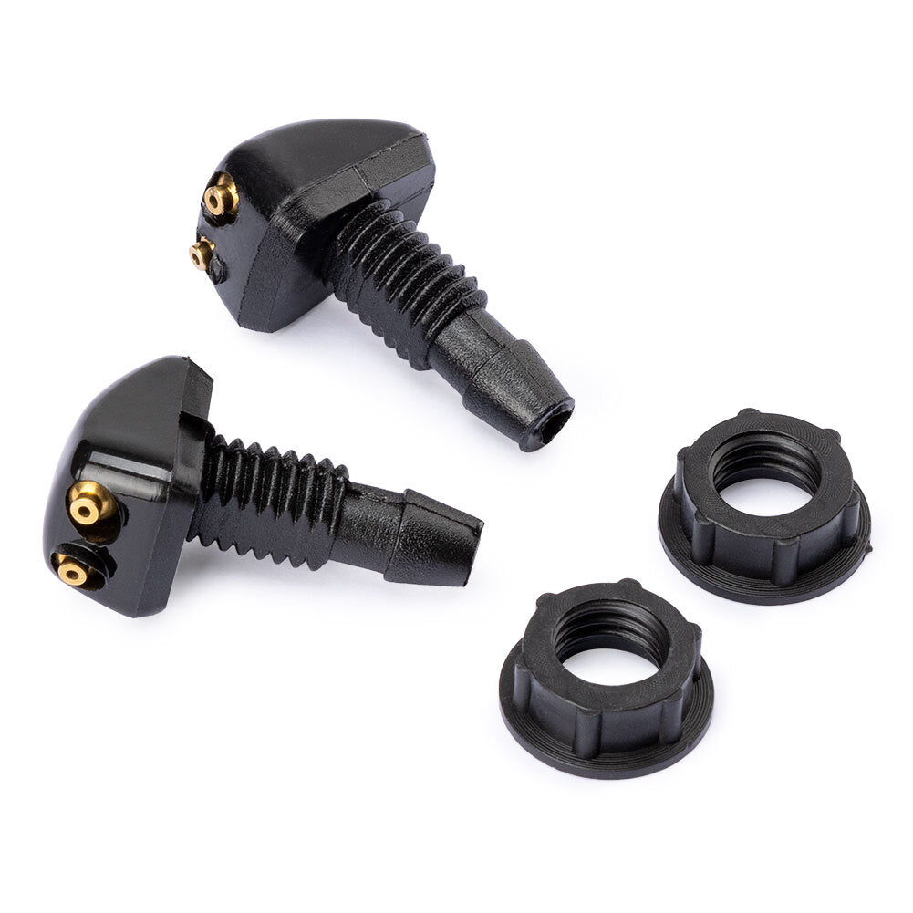?2PCS Washer Nozzles Kit Spray Nozzle Water Jet Type For Most Universal Car NEW Q