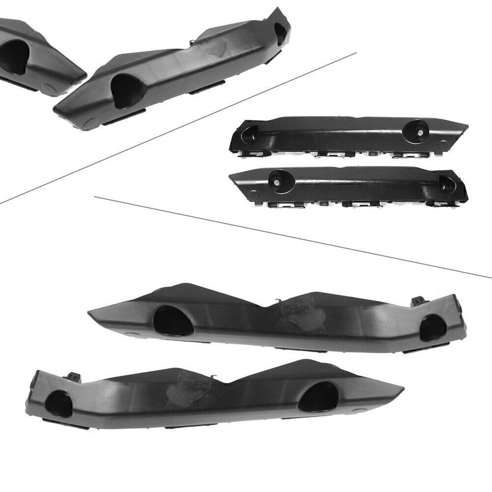 2x Front Left & Right Side Bumper Bracket Black Fit 2015-2017 for Toyota for Camry