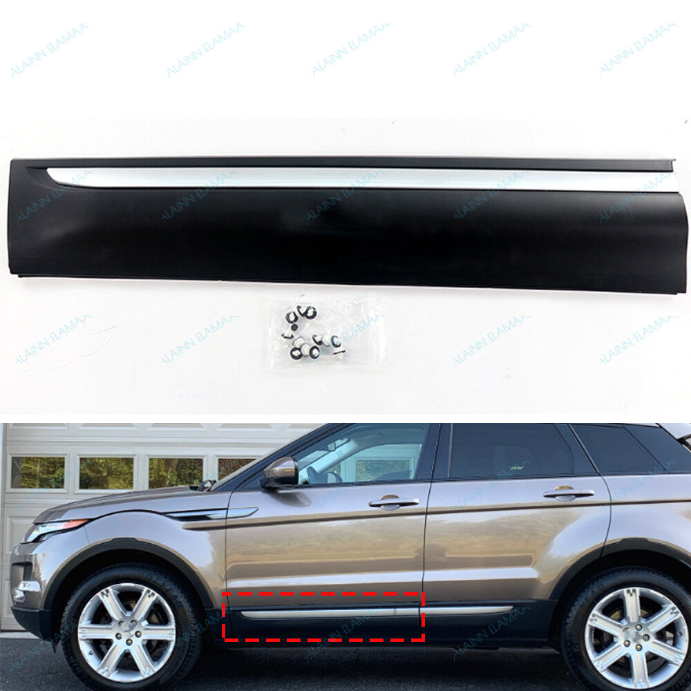 LH Front Door Exterior Protect Panel r for Range Rover Evoque 12-19,Shiny Silver Q