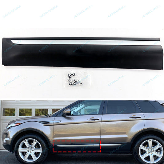 LH Front Door Exterior Protect Panel r for Range Rover Evoque 12-19,Shiny Silver Q