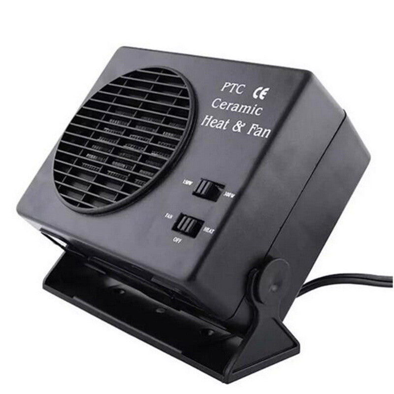 2 in 1 150/300W 12V Electronic Portable Car Heater Ceramic Fan Fast Heating Tool