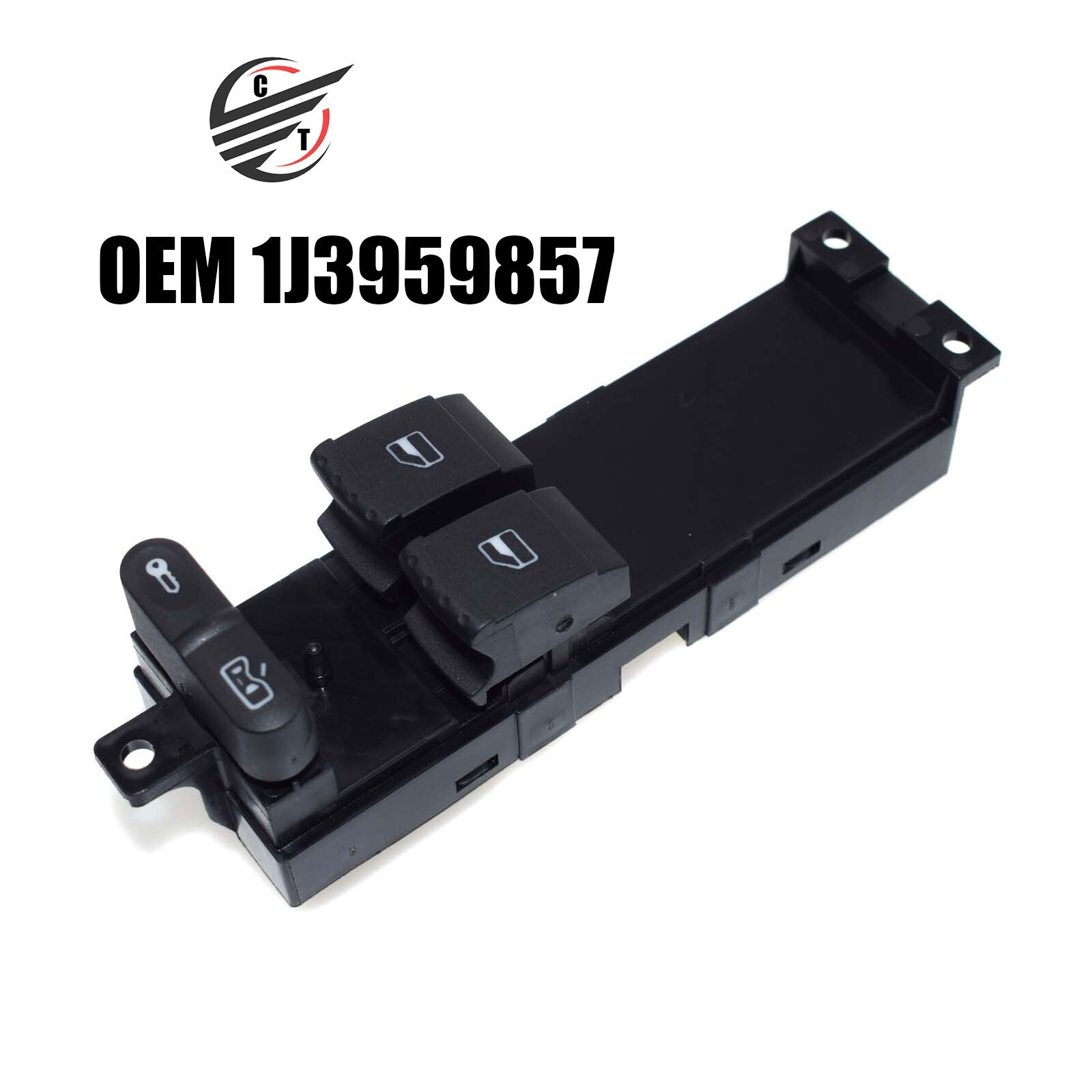 Fit For 2-Door 99-06 for VW for Golf GTI for Skoda 1J3959857 New Master Window Switch Black