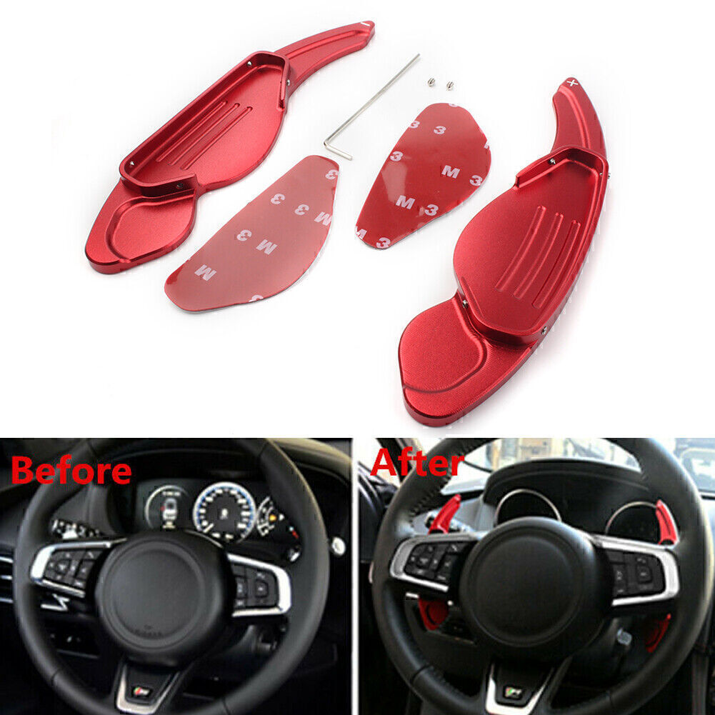 Steering Wheel Shift Paddle Shifter Transfer Extension Fit for Land Rover for Jaguar BLK