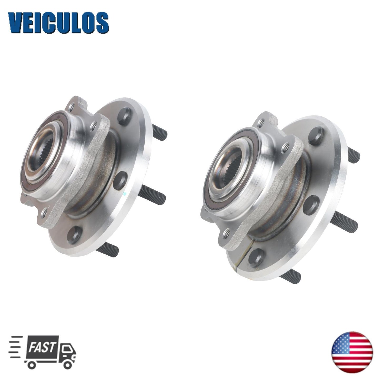 2PCS Front Wheel Hub Bearings Assembly For 2009-2020 for Dodge Journey 5-Lug 513286