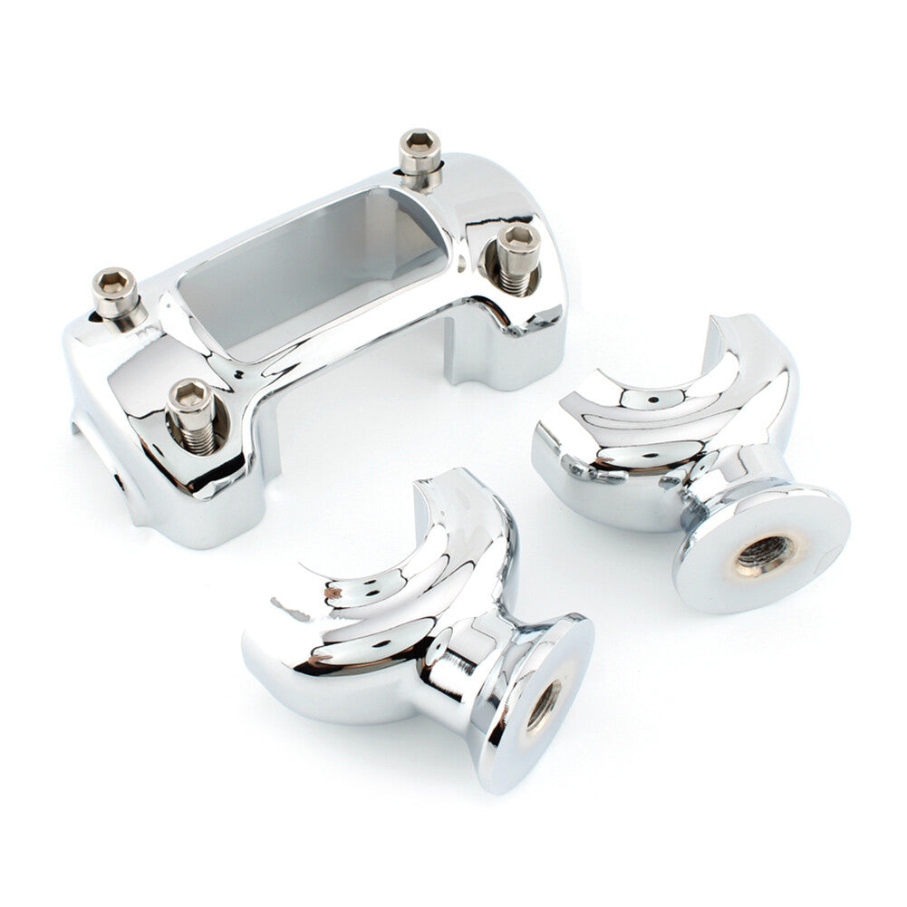 1 Pair ABS Saddle Shields Heat Deflector Fit for Harley Softail Fatboy FLSTF Q