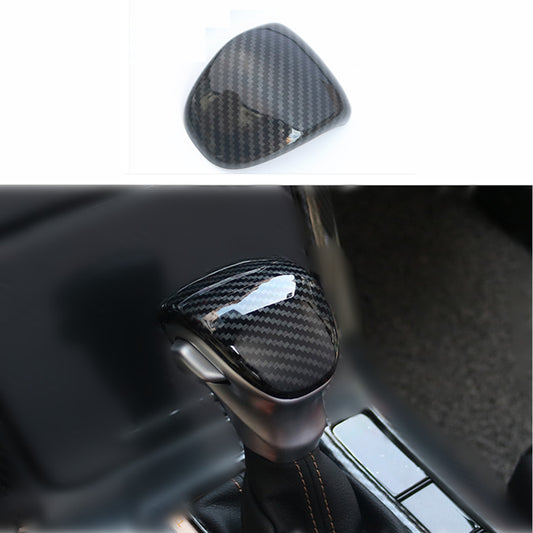 1X Carbon Fiber Look Gear Shift Knob Moulding Cover Trim for Kia Seltos 2020-23