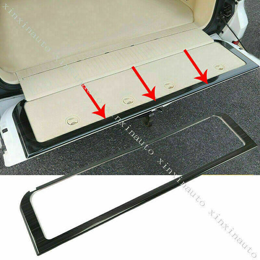 Black Rear Trunk Tailgate Frame Molding Cover Trim for Toyota for Land Cruiser 08-21
