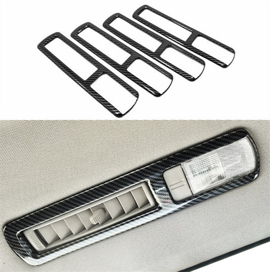 for Toyota Highlander 2014-2019 Carbon Fiber Car Roof Air Vent Outlet Cover Trim