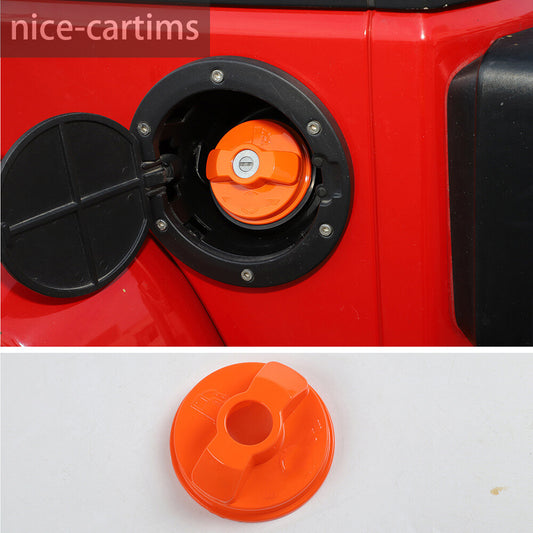for Jeep for Wrangler JK JL 2007-23 Inner Fuel Tank Cap Door Gas Filler Cover Orange