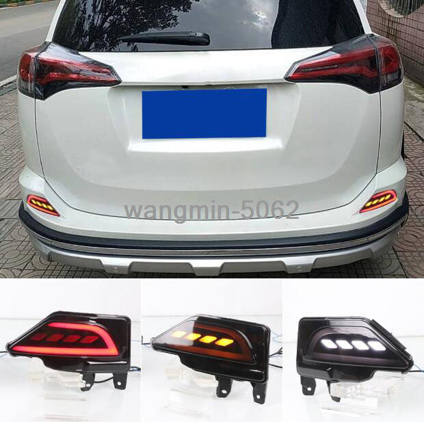 LED Rear Fog Light Tail Bumper Light Sets 2pcs 2016-2018 For Toyot@a RAV4 n