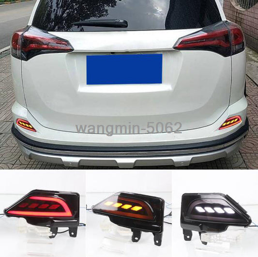 LED Rear Fog Light Tail Bumper Light Sets 2pcs 2016-2018 For Toyot@a RAV4 n