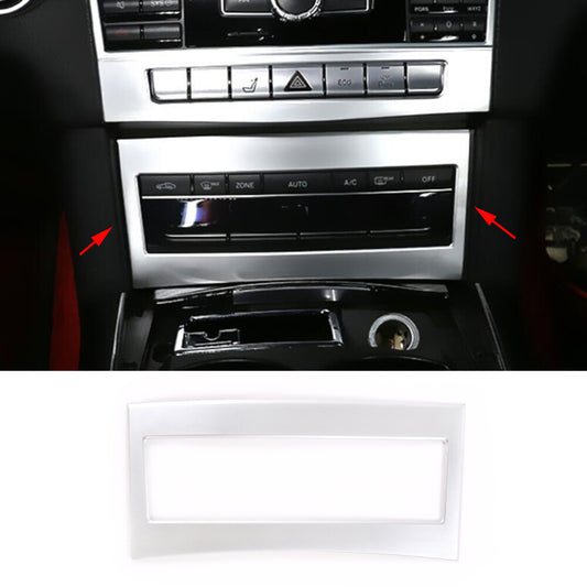 Silver ABS Air Condition Switch Button Trim for Mercedes-Benz E Class W212 14-15