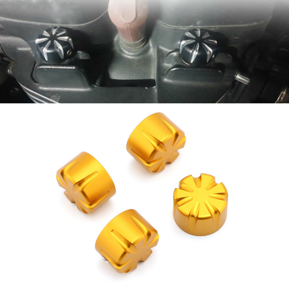4¢ª Billet Machined Head Bolt Mutter Abdeckappe f¨¹r T120 Thruxton Scrambler Gold