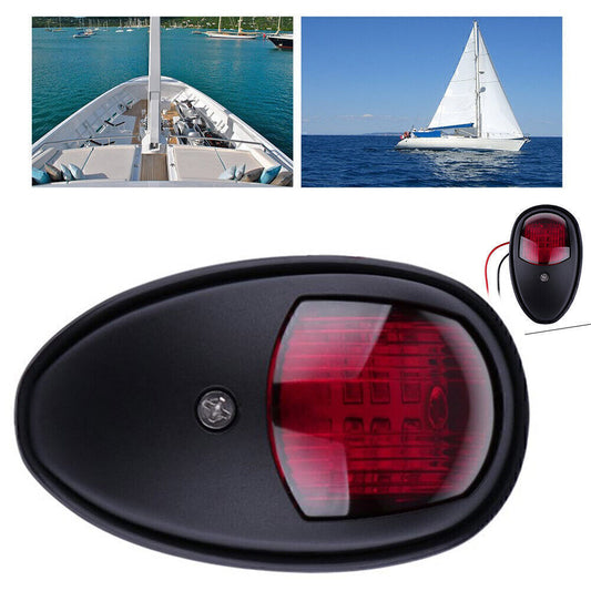 1x Navigation Waterproof 12V LED Red Black Marine Boat Yacht Light n