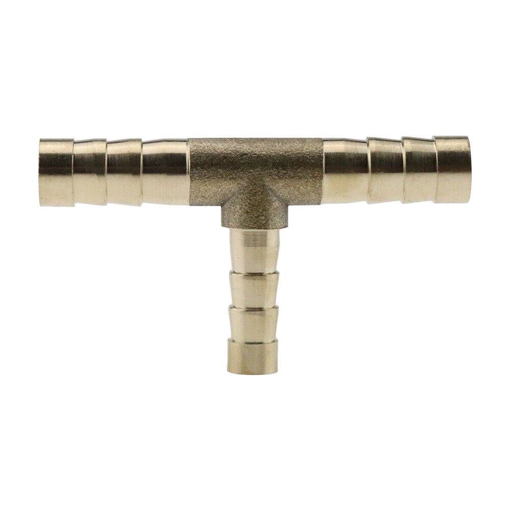 Barb Brass Pipe T 3-Way Fitting Oil Gas Fuel Connector 5/16X1/4X5/16 8mm 6mm 8mm Q