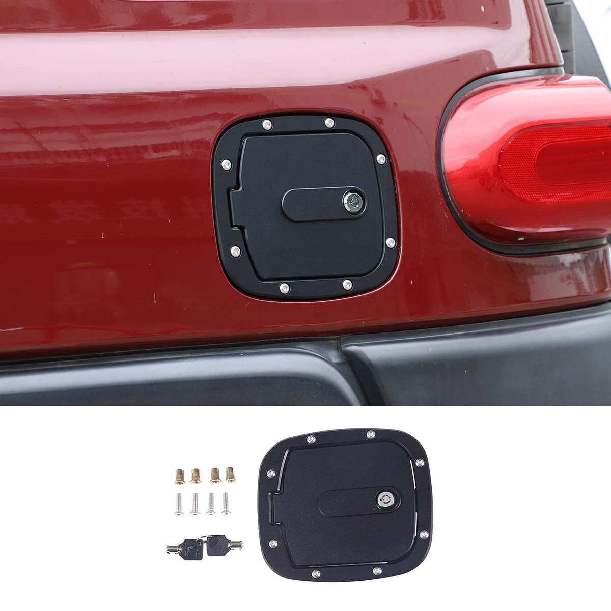 3-Piece Carbon Fiber Center Console Panel Trim for Toyota Tundra 2014-2021