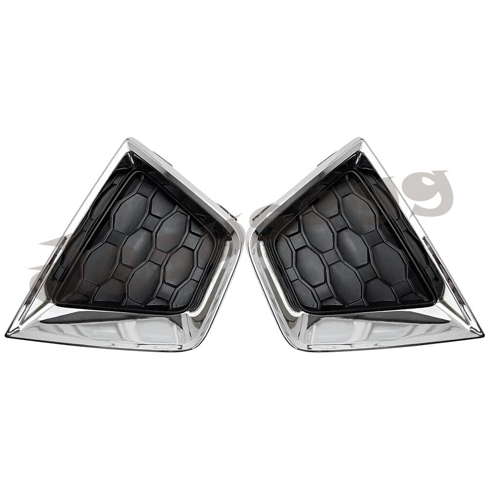 2pcs Fog Light Cover Right+Left Front Lower for Jeep Renegade 2019-23 Chrome
