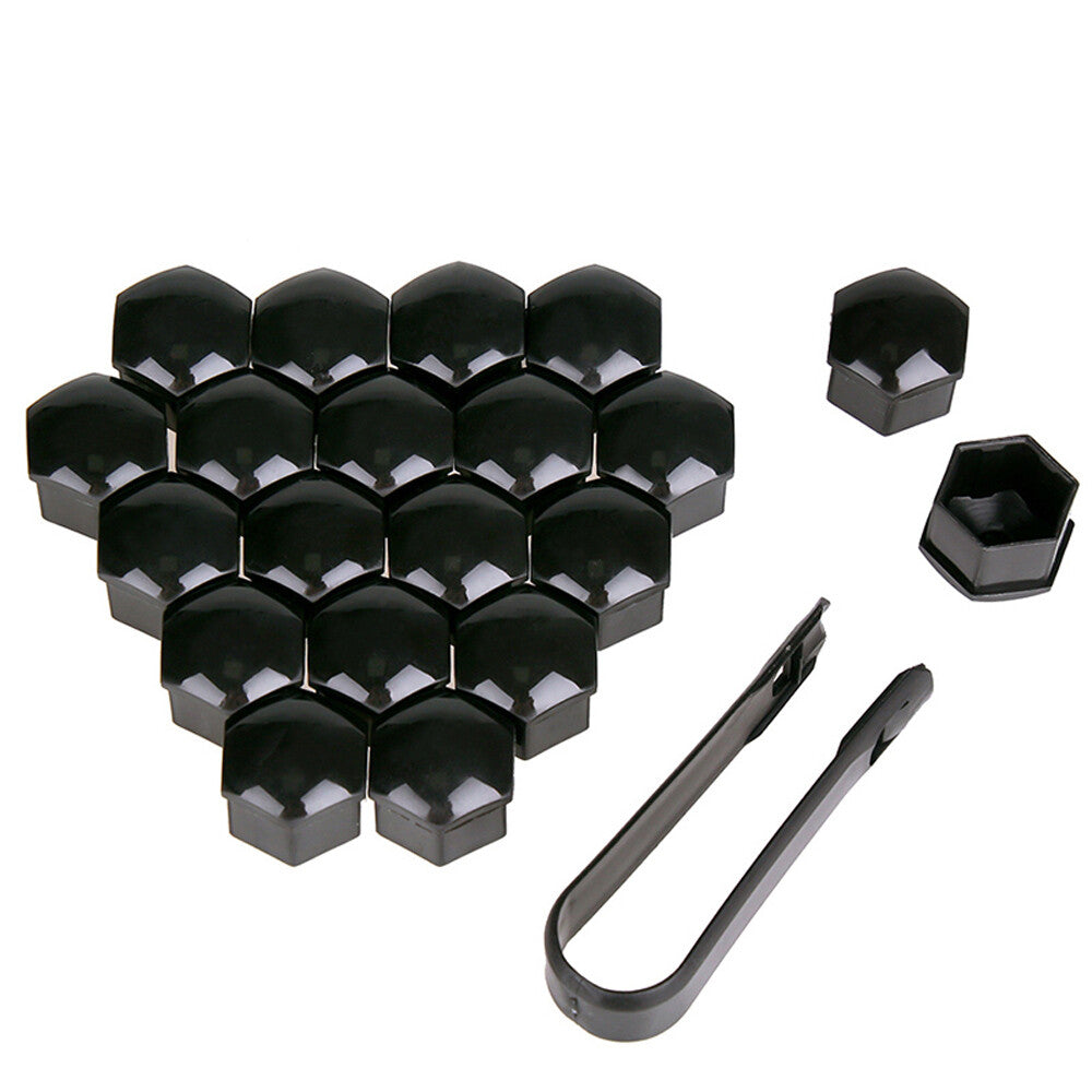 20-piece/set 17mm chrome-plated car wheel lug nuts, bolts, center cap screws, nuts and clips tools Q