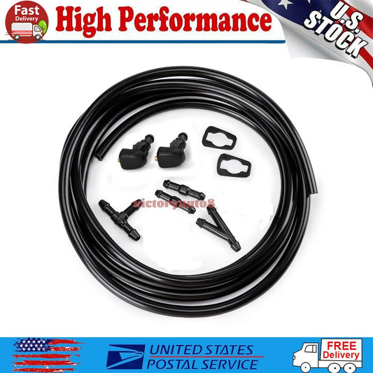 Windshield washing machine hose and nozzle for 2011-2016 for Ford F250 F350 F450 F550 Edge