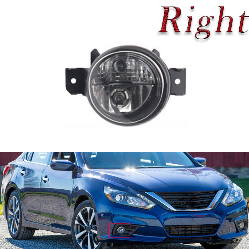 Front bumper light and fog light on the right passenger side applicable to for Nissan Altima 2016 - 2018