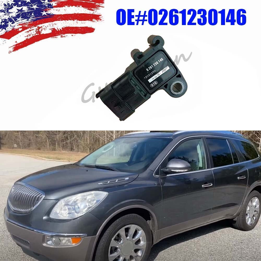 Manifold Absolute Pressure Sensor MAP 0261230146 for GMC Terrain for Chevrolet for Buick