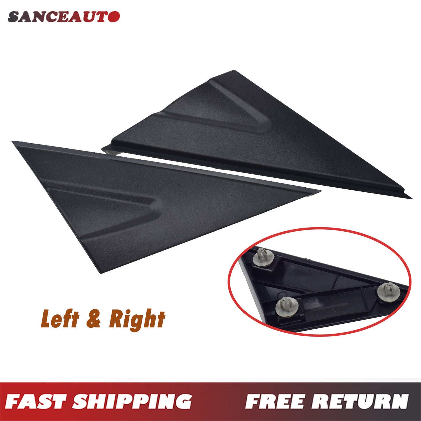 Two-piece set of left and right outer corner decorative moldings suitable for HYUNDAI ACCENT 12-17 861801R000- n