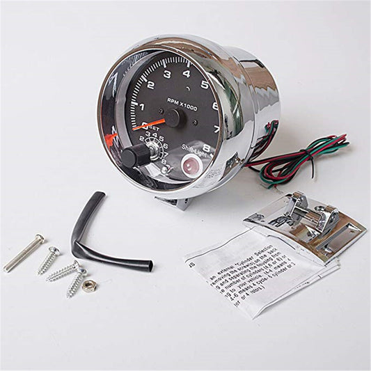 Universal For 4 6 8 Cylinder Engines 3.75 7 LED Car Tachometer Gauge 0-8000 RPM Q