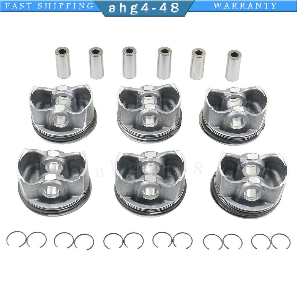 6-piece piston and ring set A2720304017 for W212 E-Class A2720301018-
