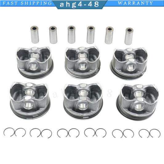 6-piece piston and ring set A2720304017 for W212 E-Class A2720301018-