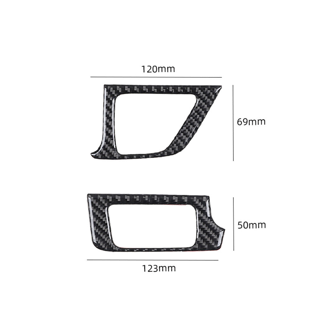 Carbon Fiber Passenger Dashboard Strip Cover Trim For Ranger 2019-2022 v