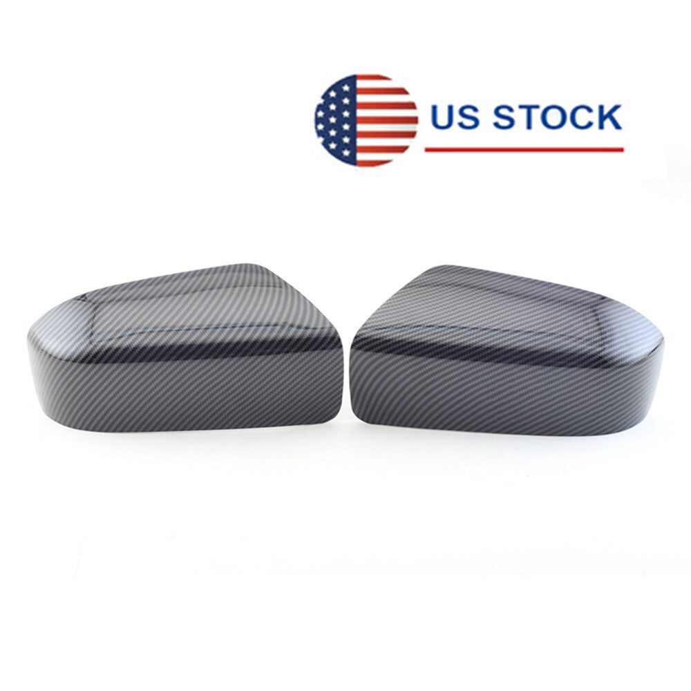 2× Carbon Fiber Style Side Rear View Mirror Cover Cap for Honda for Accord 2003-2007 Q