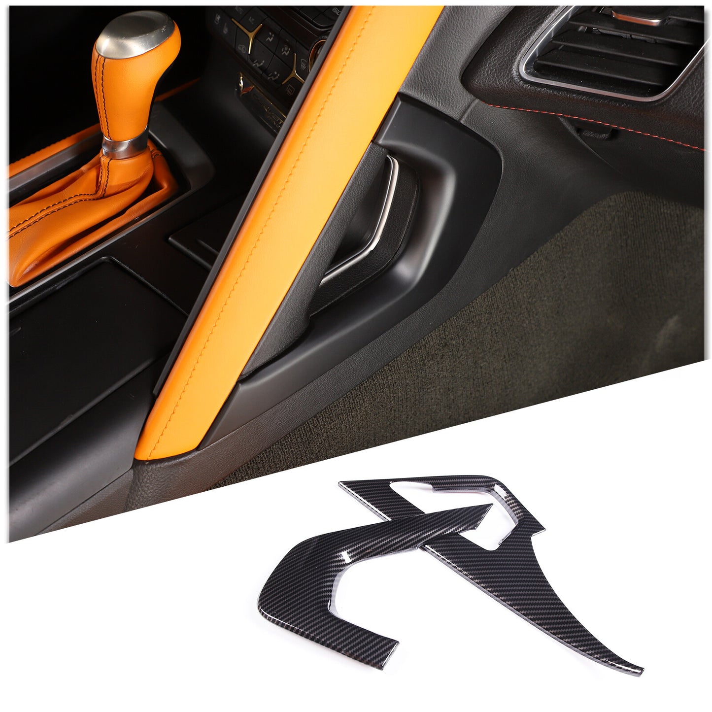 2-Piece Red Window Lift Switch Frame Cover Trim for 86/Sub@ru BRZ 2022+- v