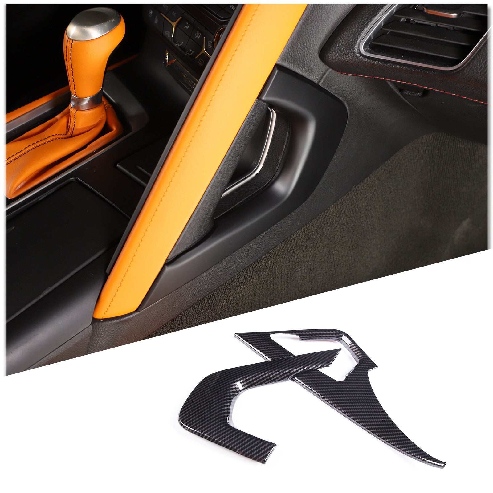 2-Piece Red Window Lift Switch Frame Cover Trim for 86/Sub@ru BRZ 2022+- v
