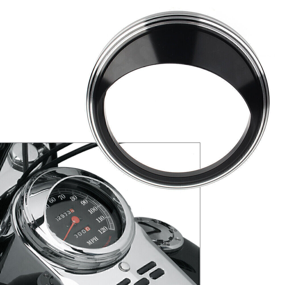 5 Speedometer Gauge Bezel Cover Trim Ring Visor for Harley Road Glide Custom