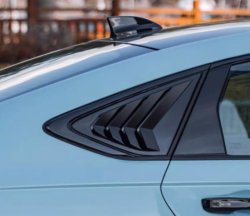 2pcs Gloss black Side Window Louver Shutter Cover Trim for Honda Accord 2023