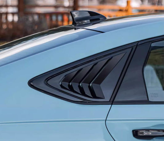 2pcs Gloss black Side Window Louver Shutter Cover Trim for Honda Accord 2023