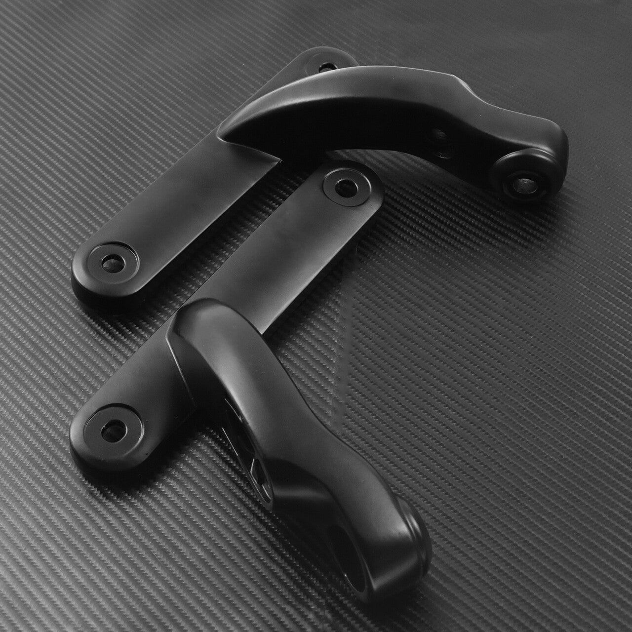 Black Auxiliary Lighting Bracket Frame Fit for Harley Touring Street Glide 06-13 Q