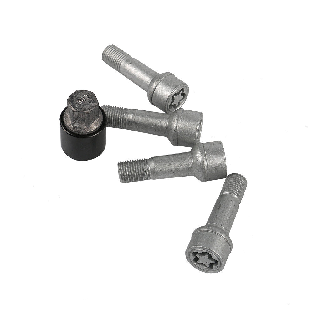 5pcs A0019901707 M14x1.5x45 Wheel Set Studs Lugs Long Safety Bolts Fits for Mercedes Q