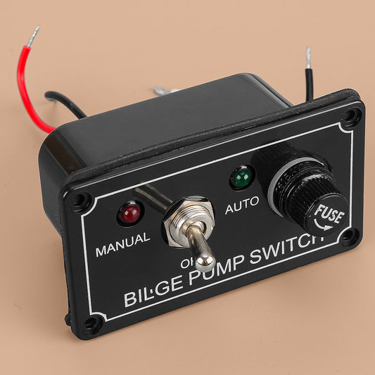 Way Bilge Pump Auto Off Manual Rocker Toggle Switch Panel Fit For RV v