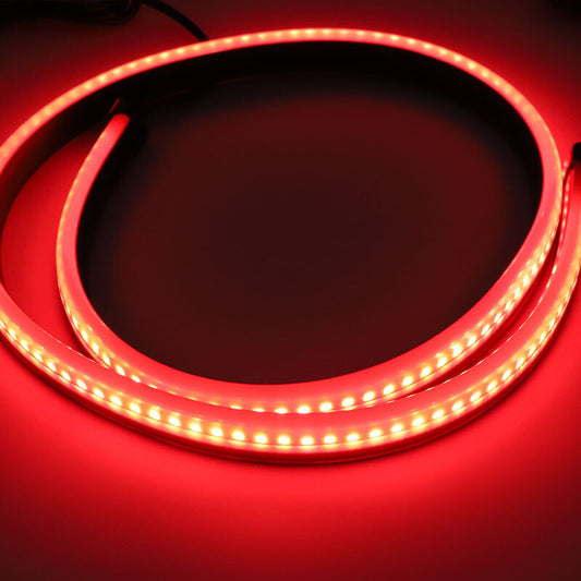12V Car High Brake LED Flashing Lights and Taillights Retrofit Universal Streamer Light Strip - n