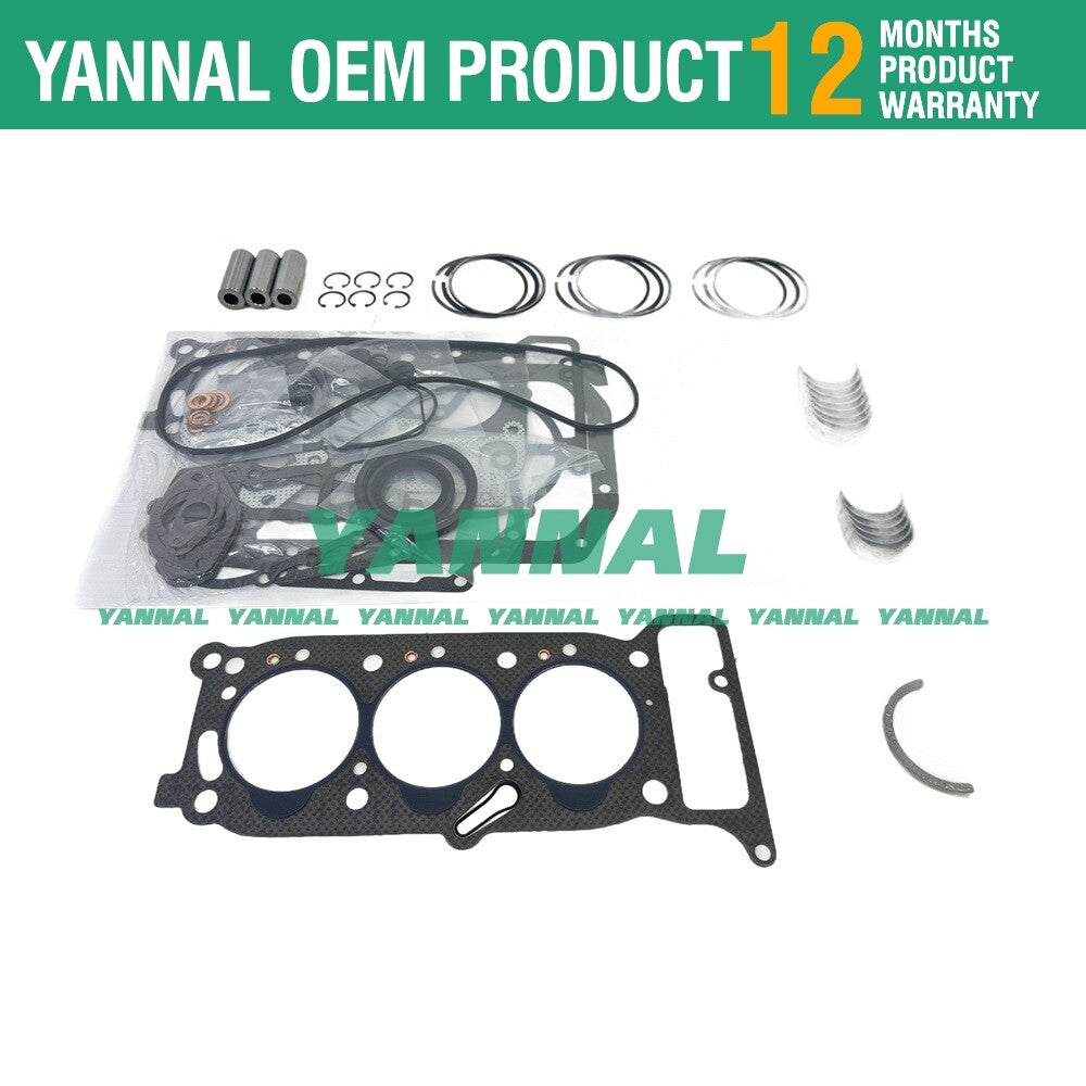3KR2 Overhaul Re-ring Kit for ISUZU Engines - Piston Ring Washer Thrust Bearing Kit