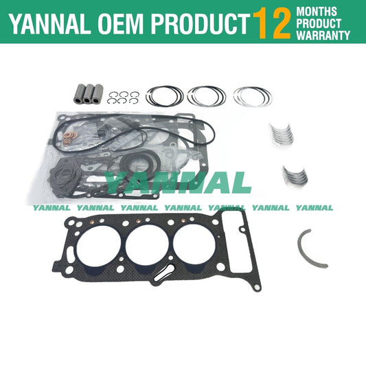 3KR2 Overhaul Re-ring Kit for ISUZU Engines - Piston Ring Washer Thrust Bearing Kit