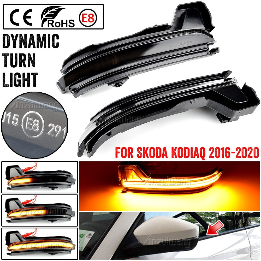 Dynamic Side Turn Signal Light for Skoda KODIAQ KAROQ 2016-2020